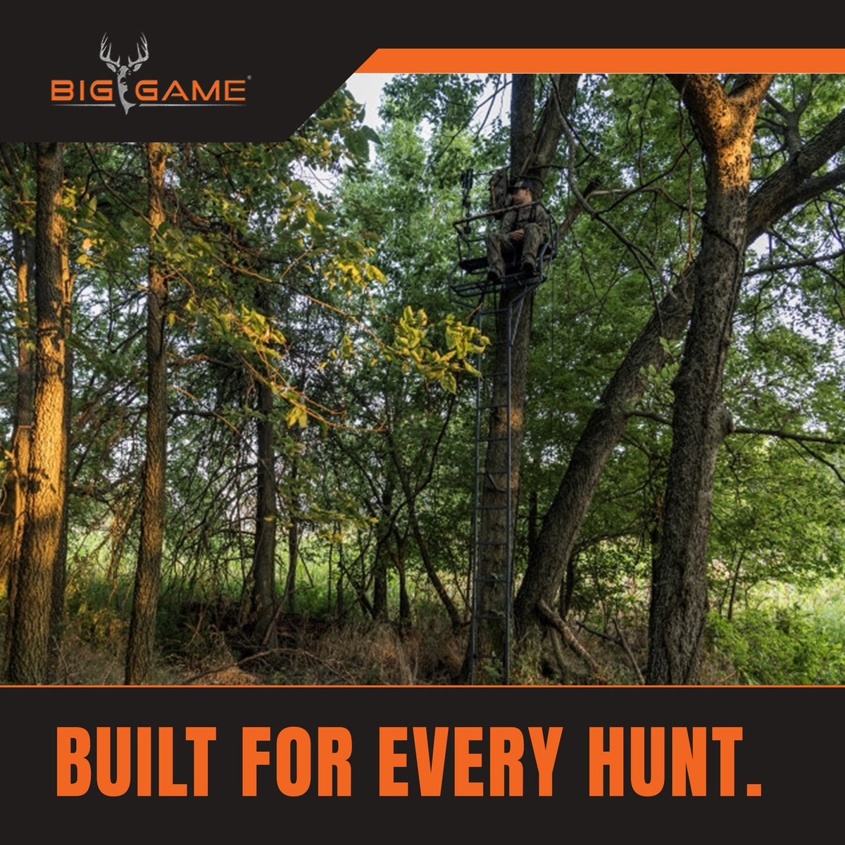 Big Game Guardian XLT 18ft 2-Person Climbing Tree Stand for Deer Hunting