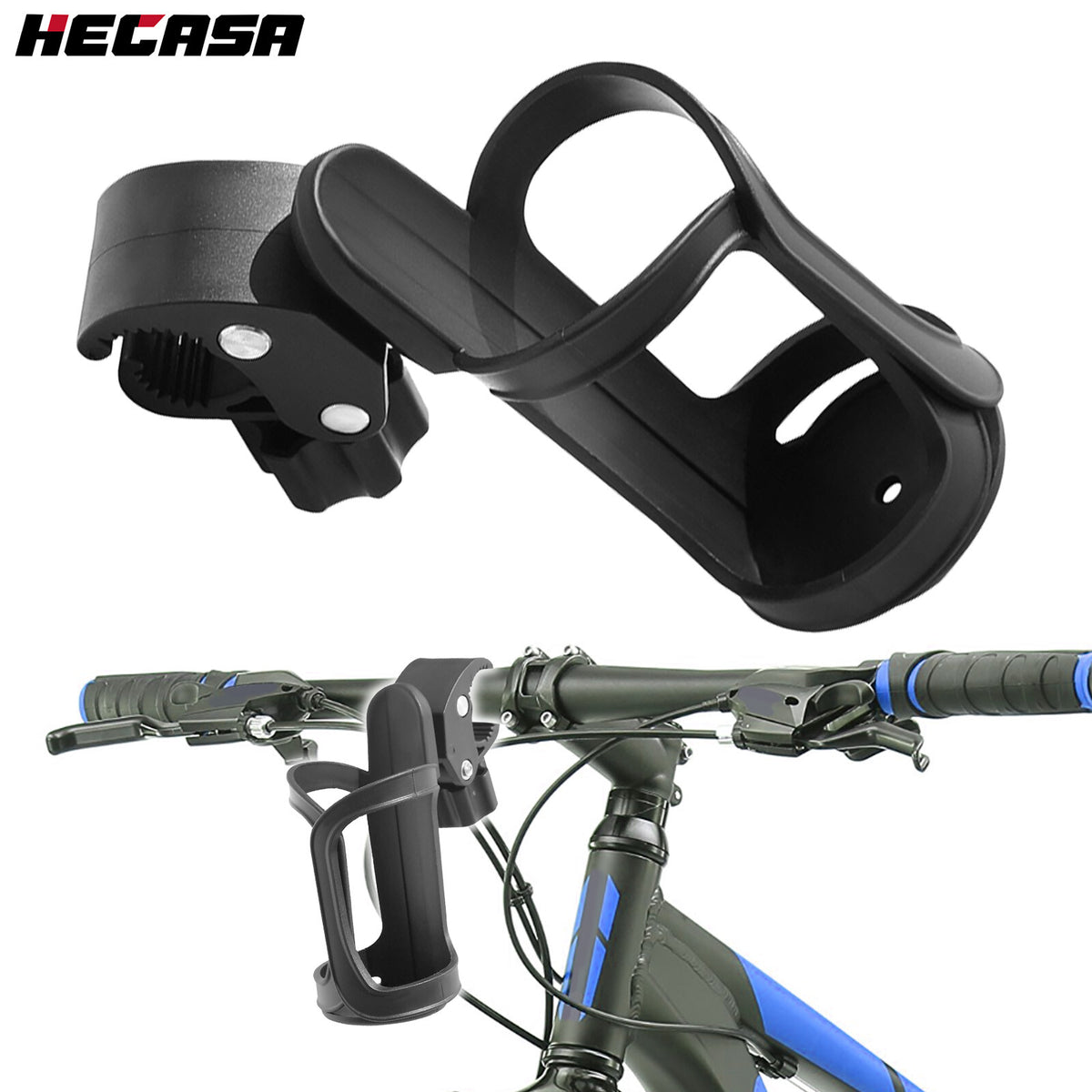 Universal 360° Beverage Cup Holder for Wheelchair, Walker, Bike & Rollator