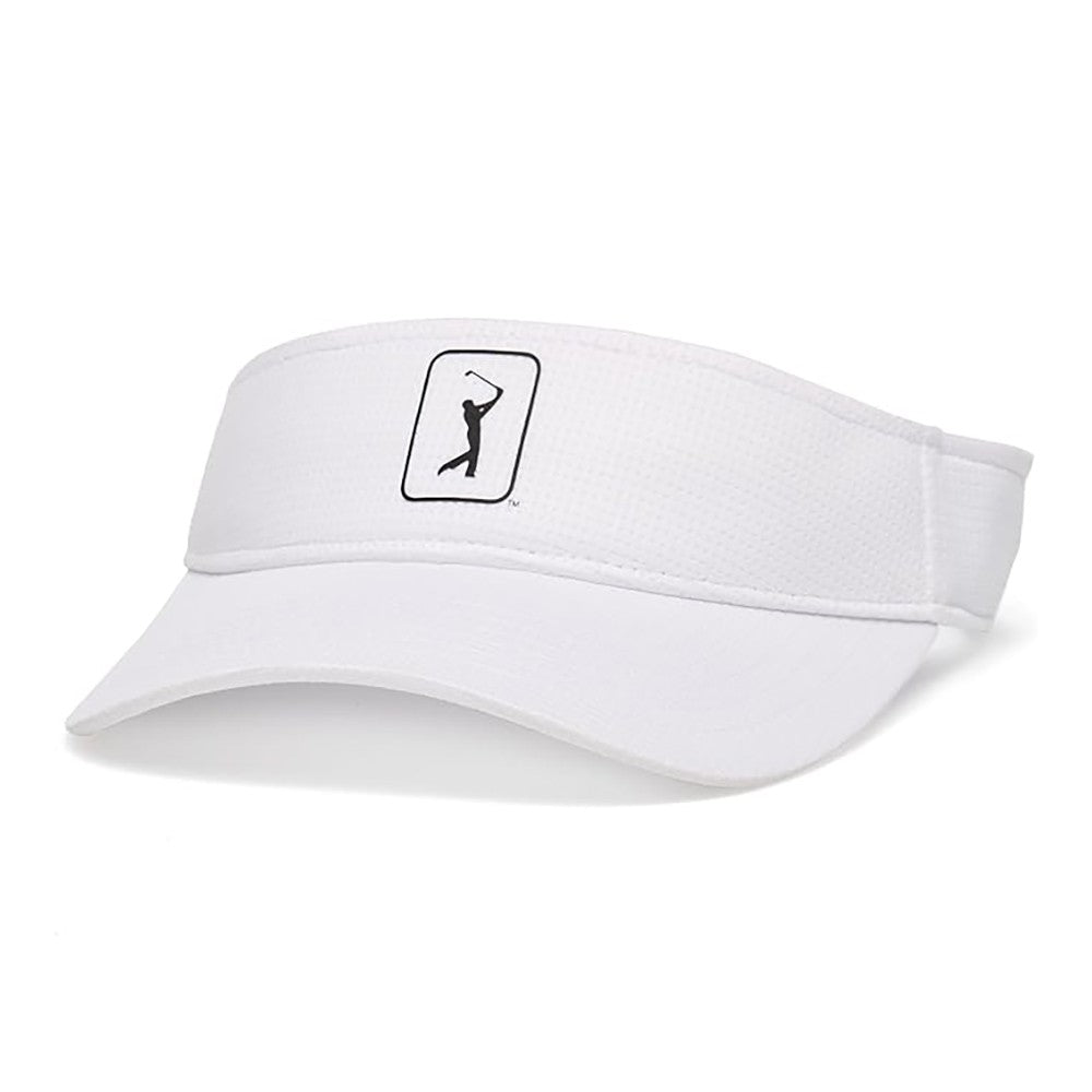 Adjustable Mesh Golf Visor with Breathable Micromesh & Moisture-Wicking Sweatband