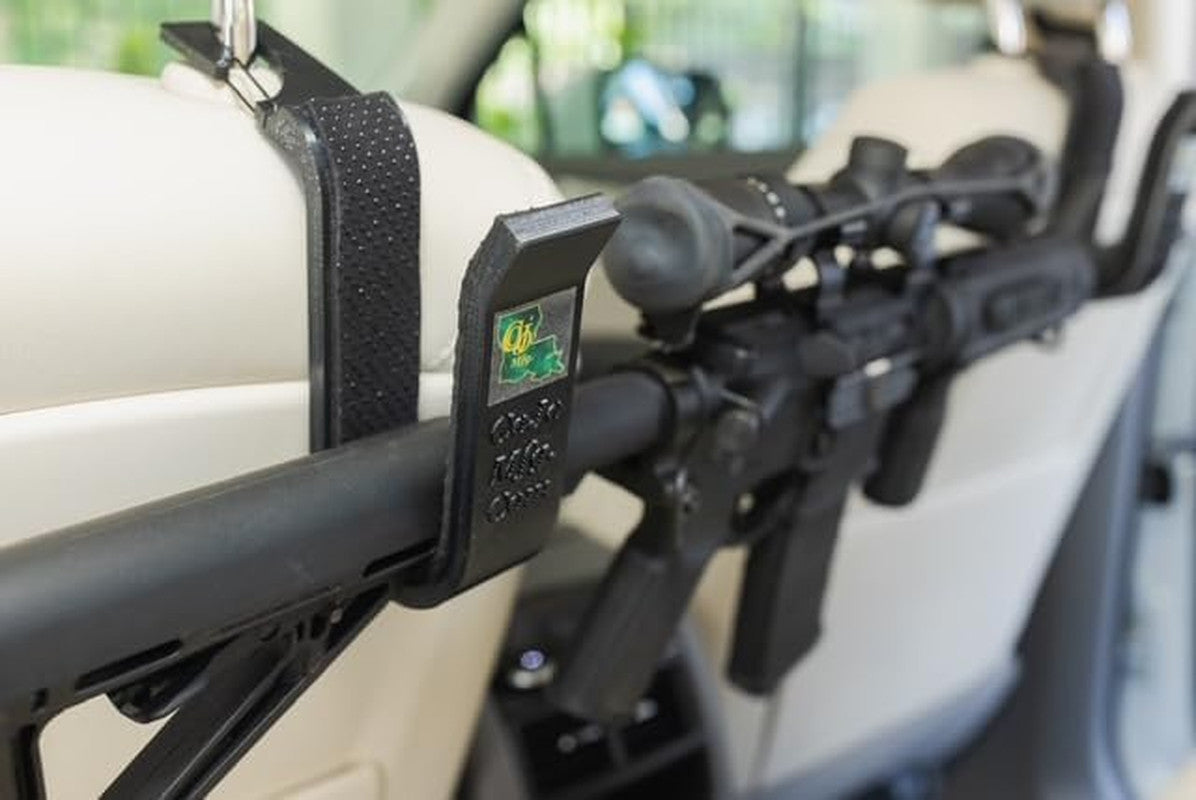 Vehicle Gun Rack Clip for Headrest - Rifle & Shotgun Holder for Truck SUV Car