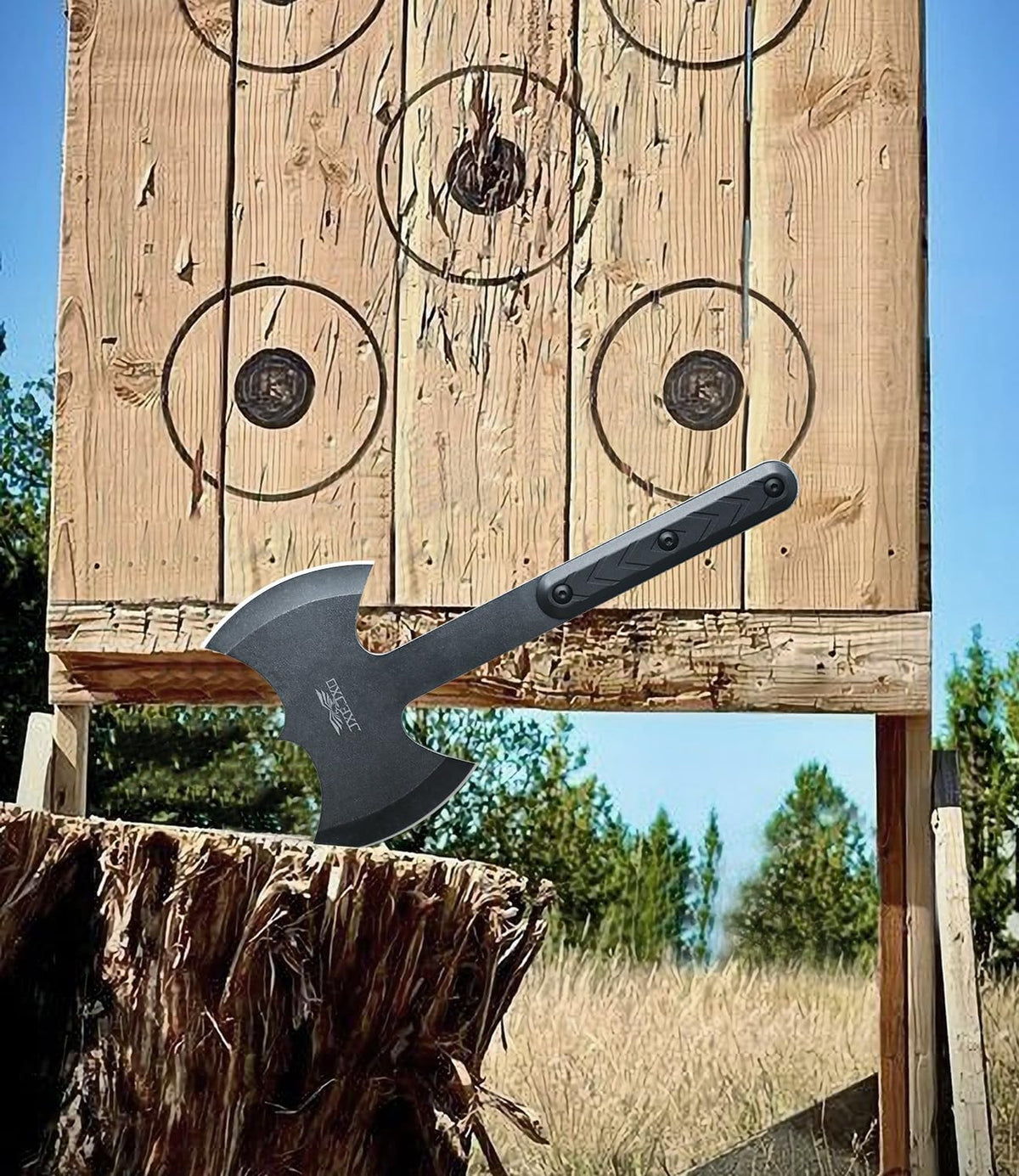Throwing Axes and Tomahawks Set - Durable Stainless Steel, Includes Sheaths