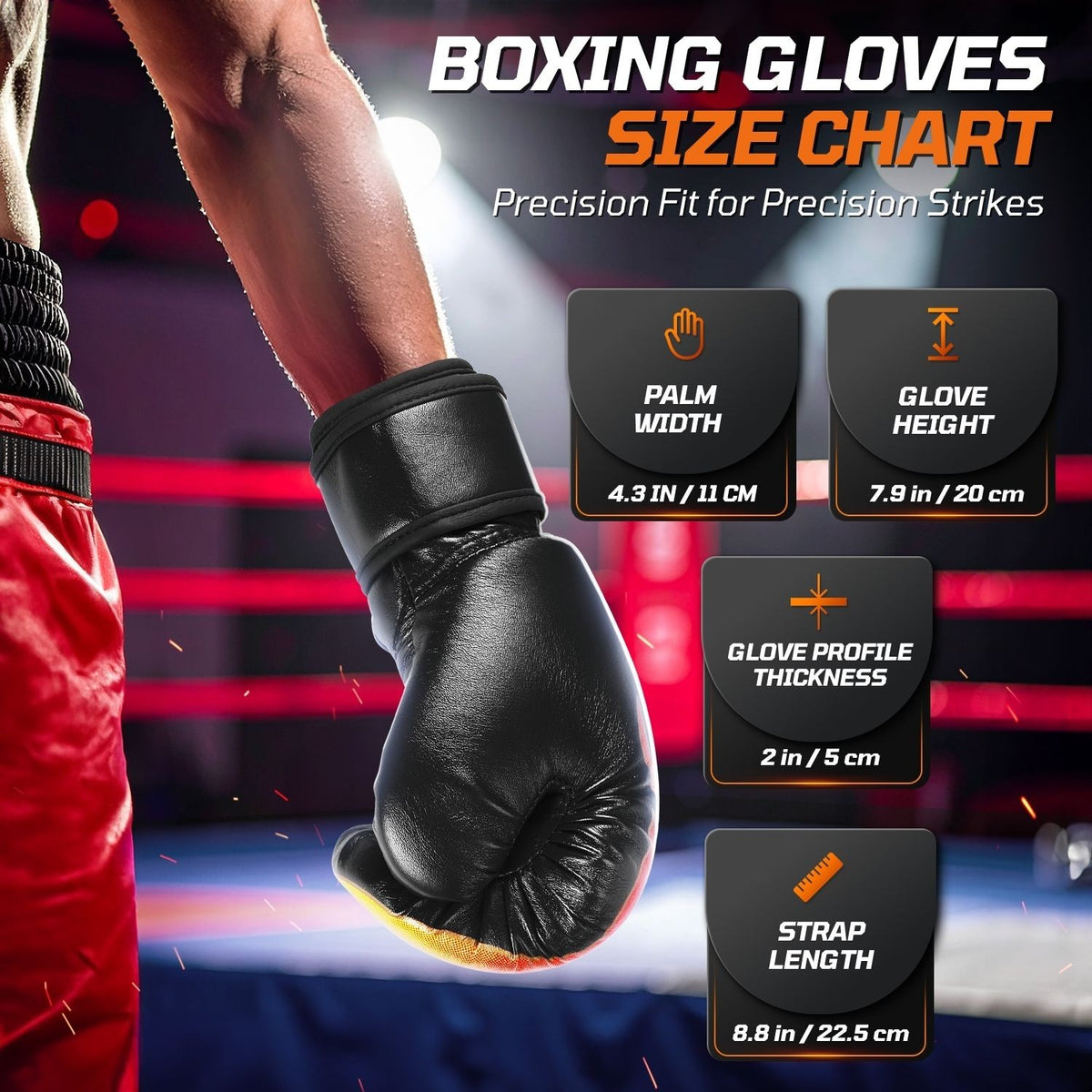 Kids Boxing Gloves 3-8 Years, 4oz Faux Leather Youth Sparring Gloves