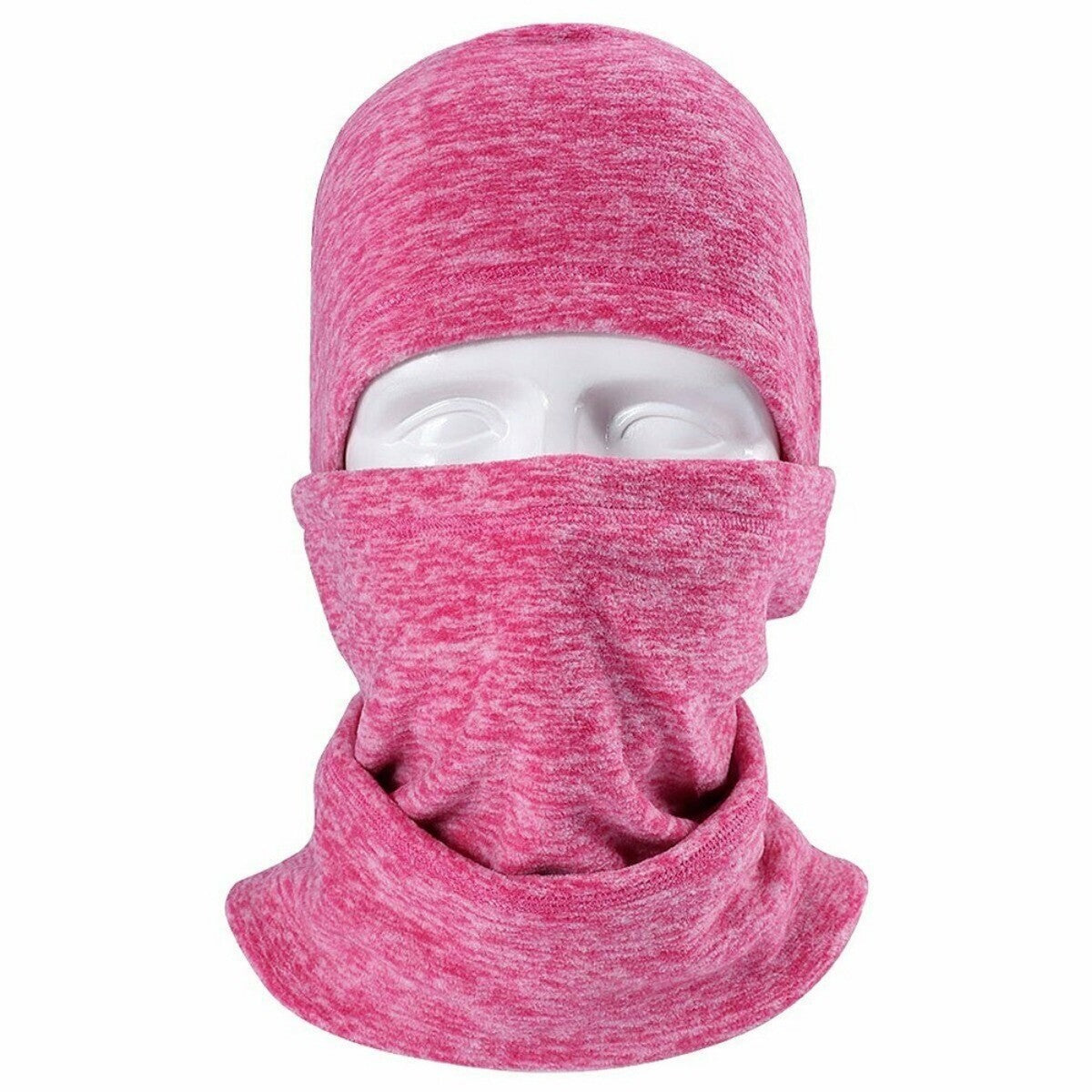 Unisex Winter Thermal Face Mask with Neck Gaiter - Windproof Fleece Ski Hat