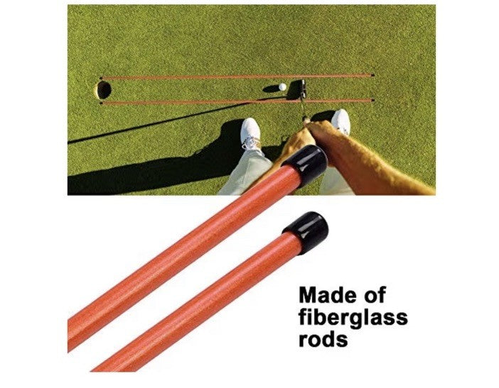 Golf Alignment Sticks Swing Training Aids - Orange Golf Practice Equipment