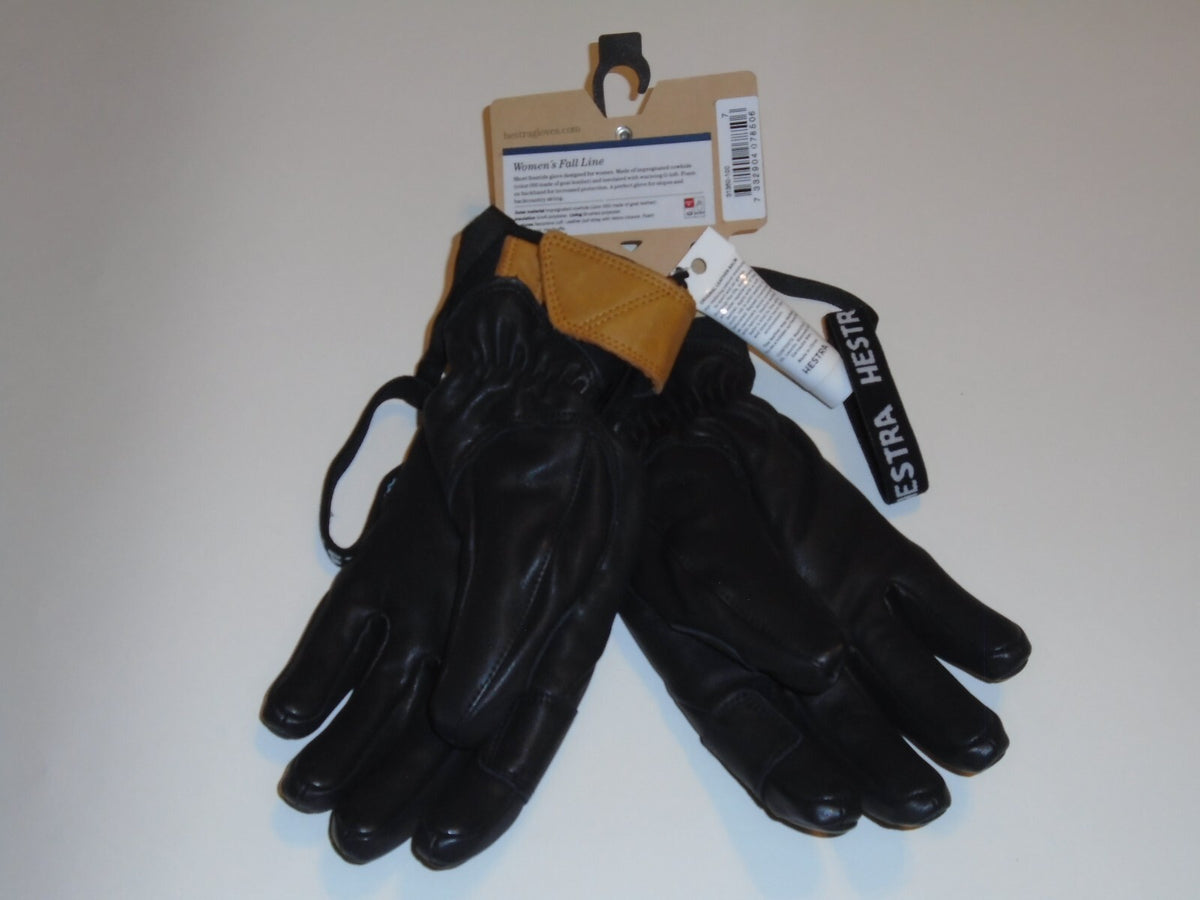 Winter Ski & Snowboard Gloves for Women - Leather, Water-Resistant, Fleece Lined, Size 8 Large