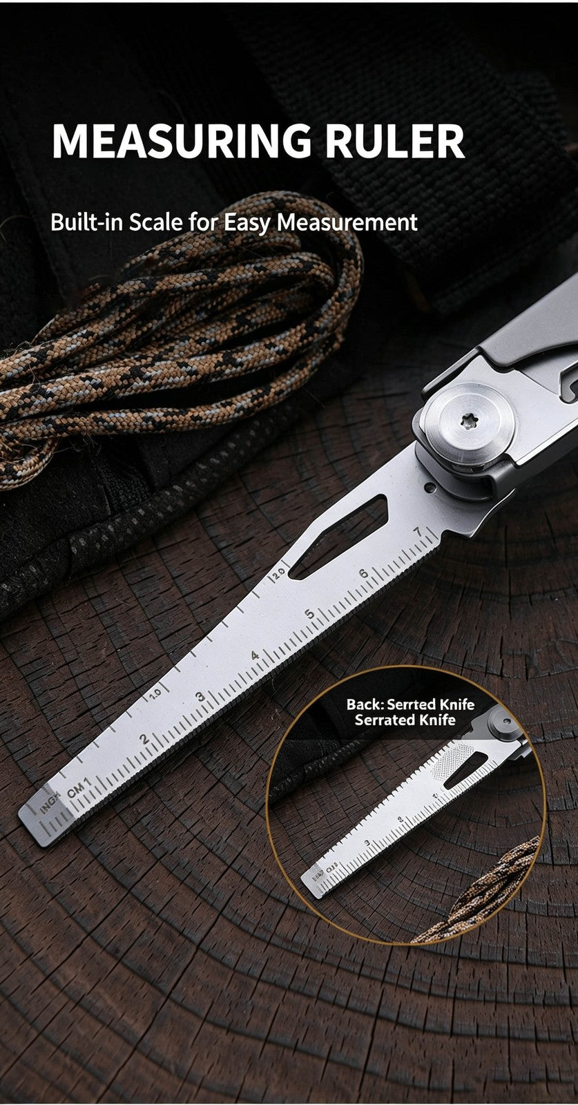 11-in-1 Multi-Function Stainless Steel Camping Multi-Tool Pocket Knife