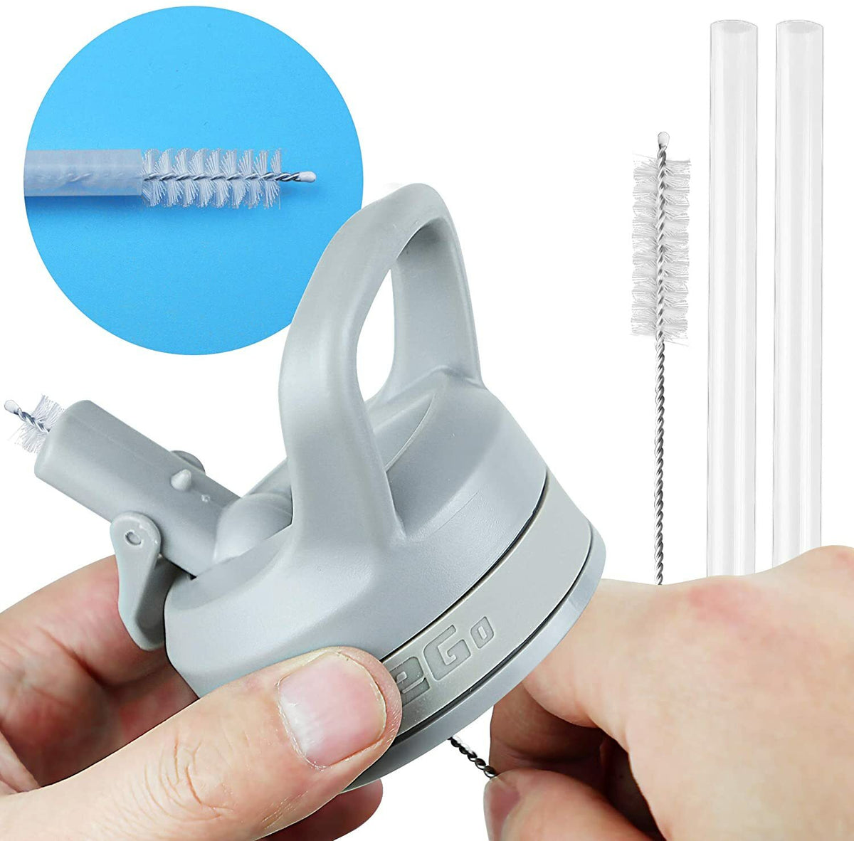 Auto Flip Chug Lid Replacement for Wide Mouth Insulated Water Bottles