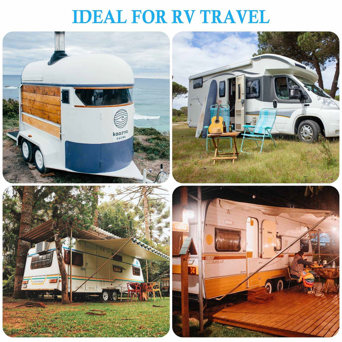 20-Inch Gravity Flush RV Camper Toilet with Foot Pedal & Household Comfort