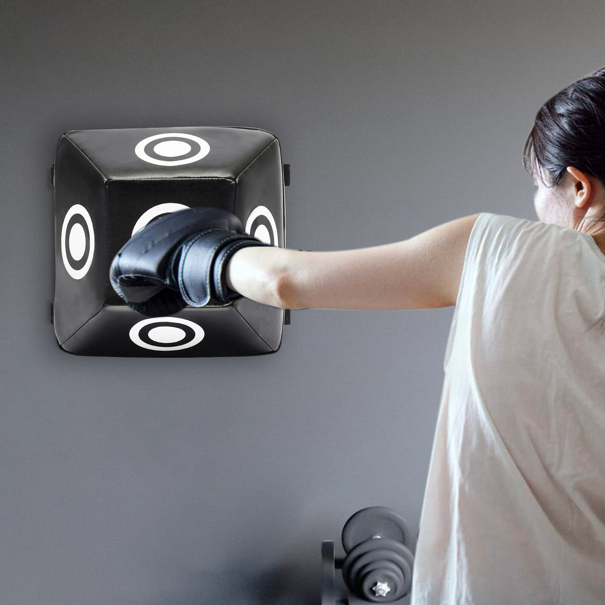 Wall Mount Boxing Uppercut Bag for MMA Training, 12x12x10 inches