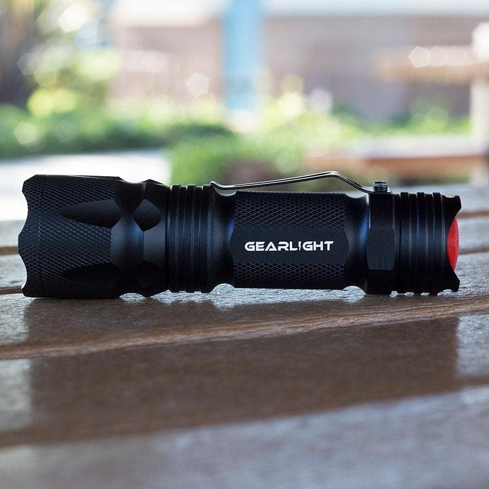 Mini LED Flashlight 2-Pack, Compact Tactical Torch, Water-Resistant, Portable