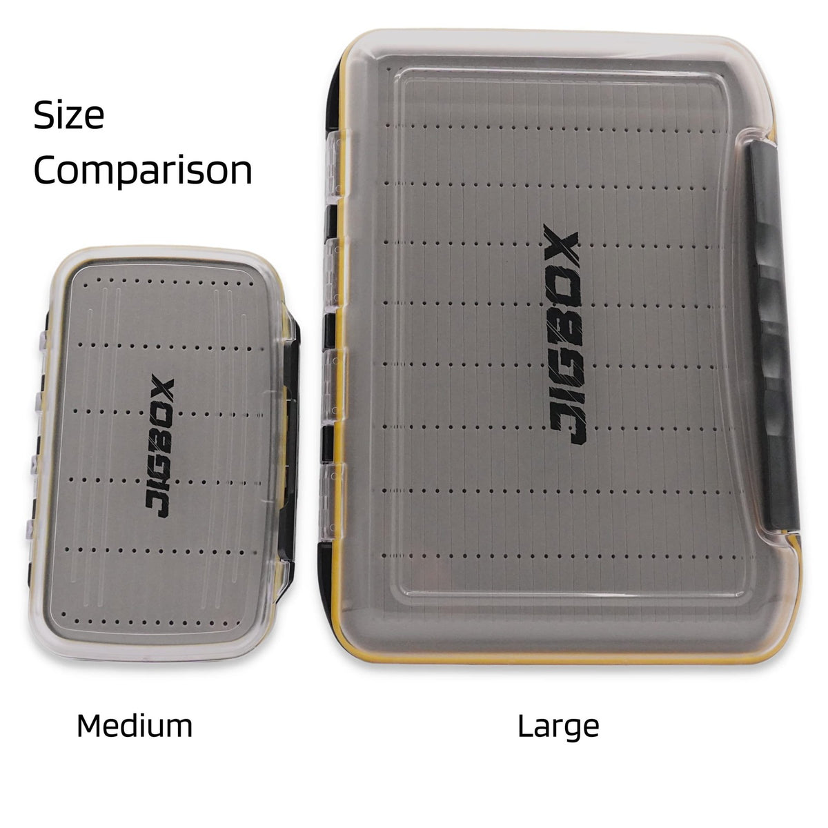 Deep Waterproof Fishing Tackle Organizer for Jigs & Lures - Large Double Sided Storage Box