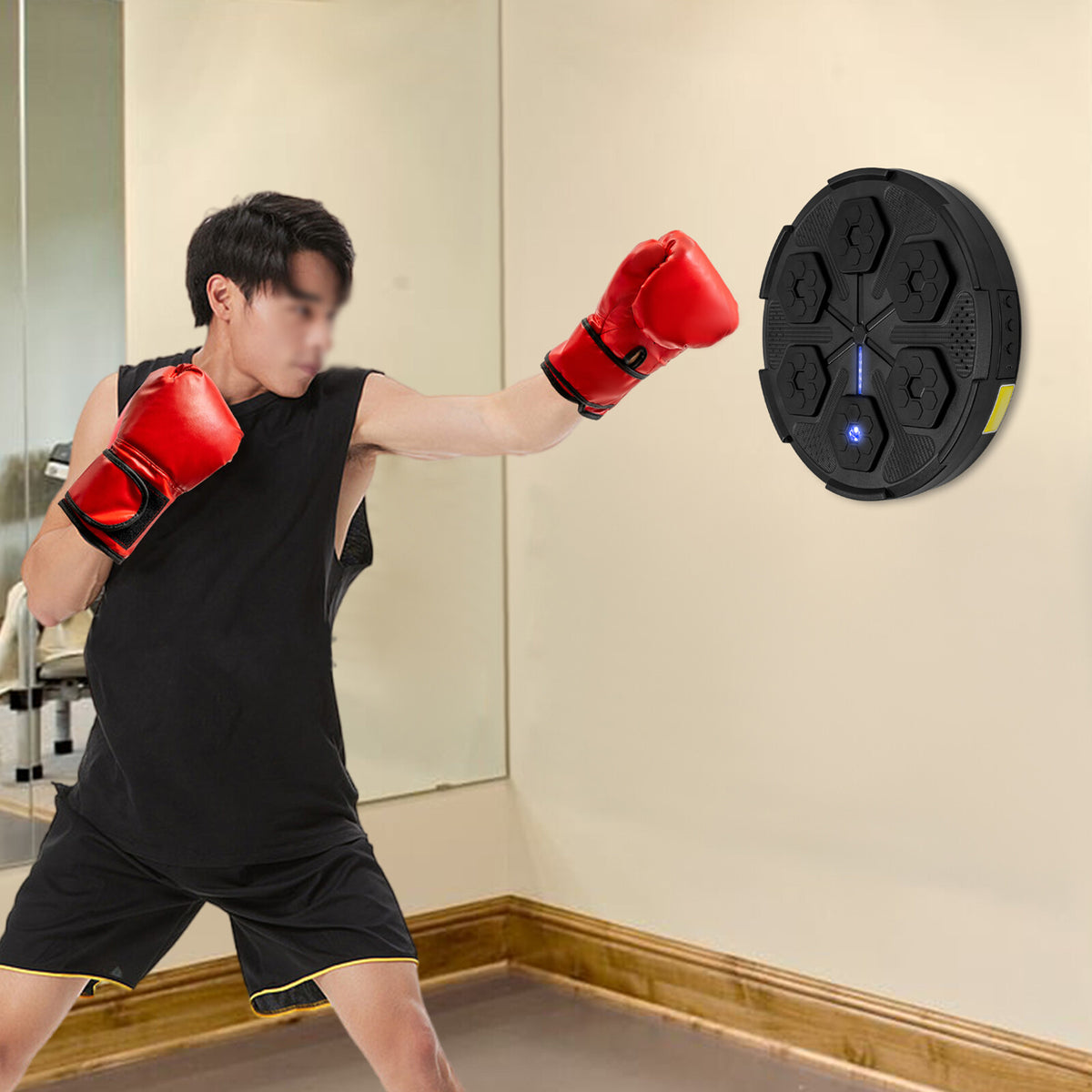 Bluetooth Boxing Target with Music & Light for Stress Relief and Training