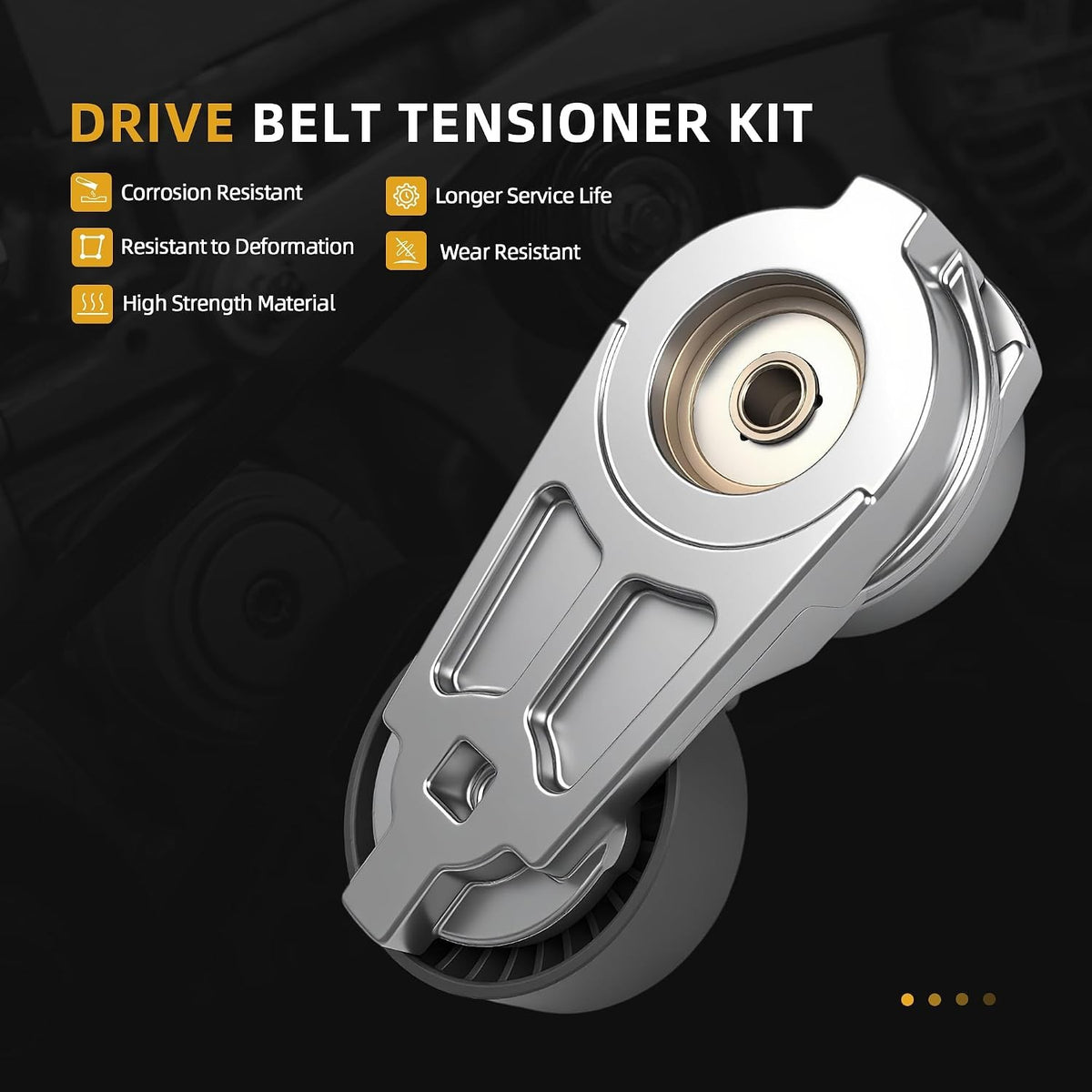 Serpentine Belt Tensioner Idler Pulley Kit for Dodge Ram 1500 2500 09-10