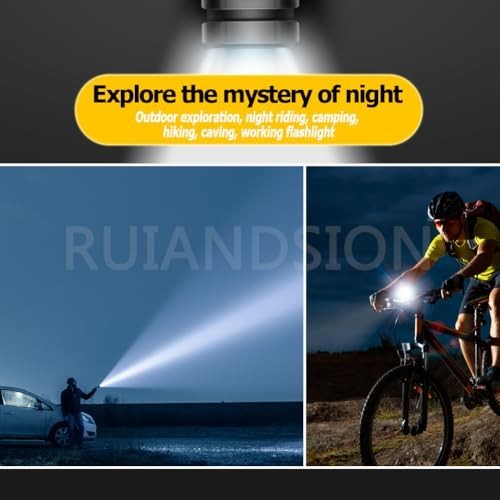 6V LED Flashlight Bulb P13.5S Non-Polarity Bright White Light Replacement