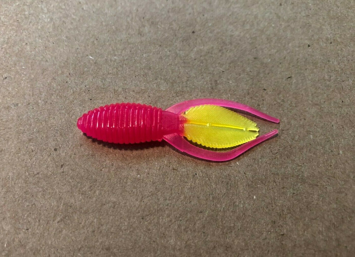 2-Inch Crappie Beaver Tail Soft Plastic Lures 100-Pack for Panfish Fishing
