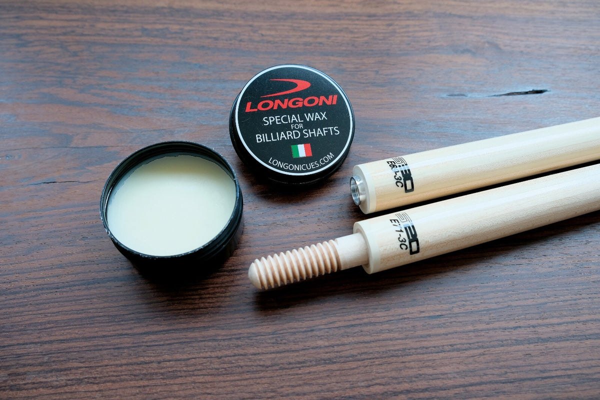 Special Wax for Wooden Billiard Cue Shafts - 1 oz, Longoni