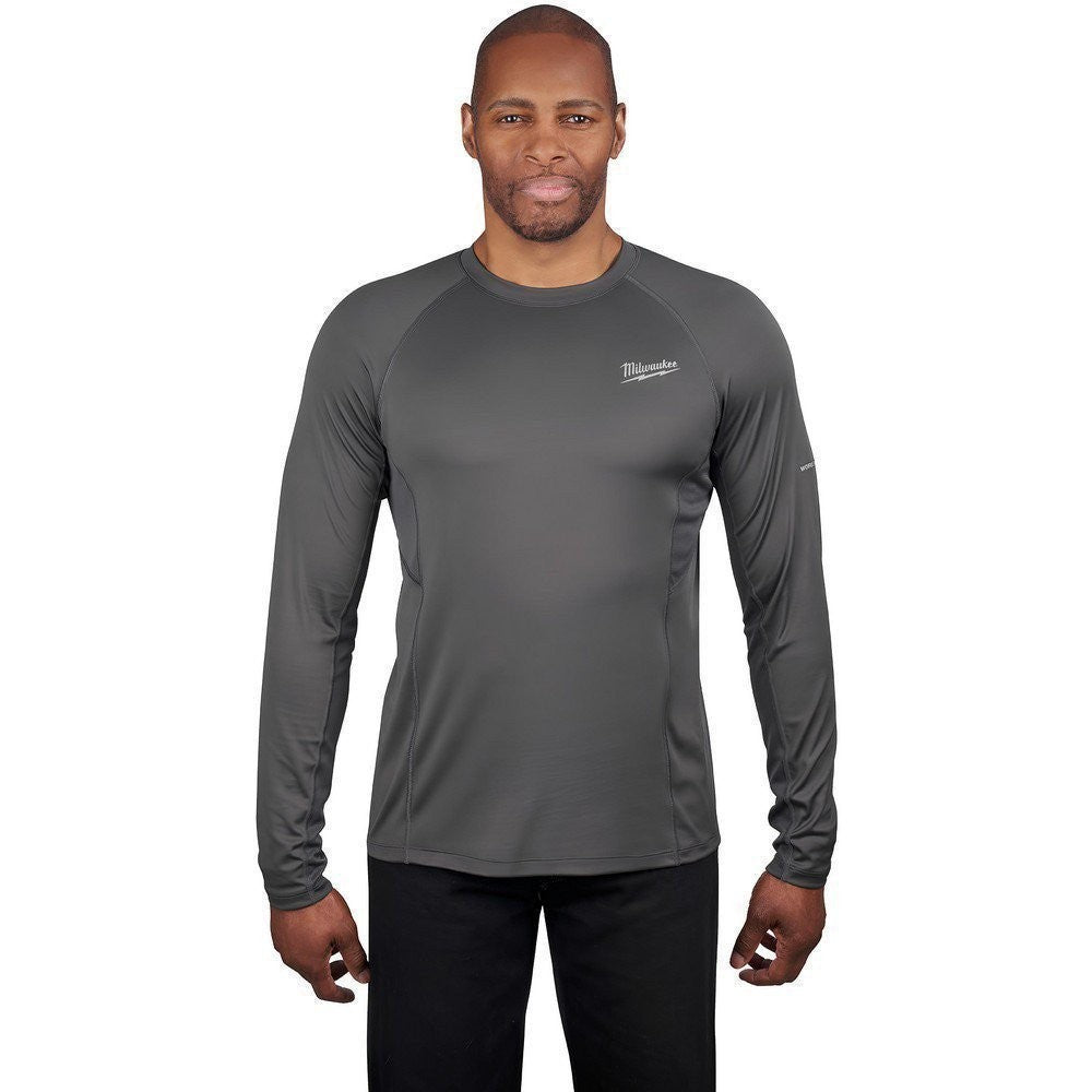 Milwaukee Men's Workskin Long Sleeve Shirt Gray Large Workwear