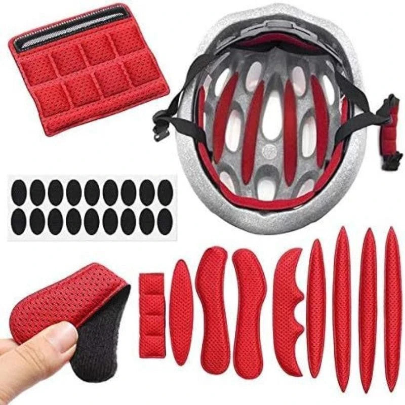 27 Pcs Helmet Inner Pad Foam Replacement Kit for Motorcycle Bicycle Helmets