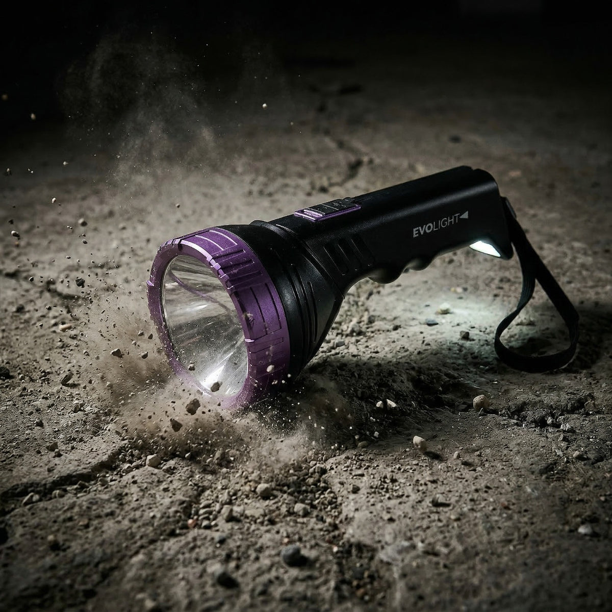 Rechargeable LED Flashlight with Power Bank - Black, 4000mAh Portable Light