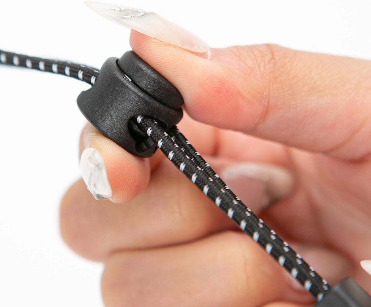 Adjustable Hiking Pole & Trekking Stick Bungee Straps 4 Pack