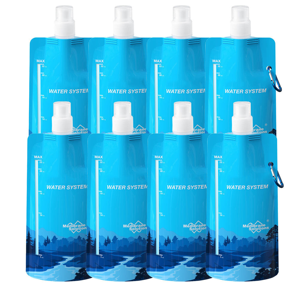 Gravity Water Filter Straw with 3L Water Bag - Portable Camping & Emergency Water Purifier