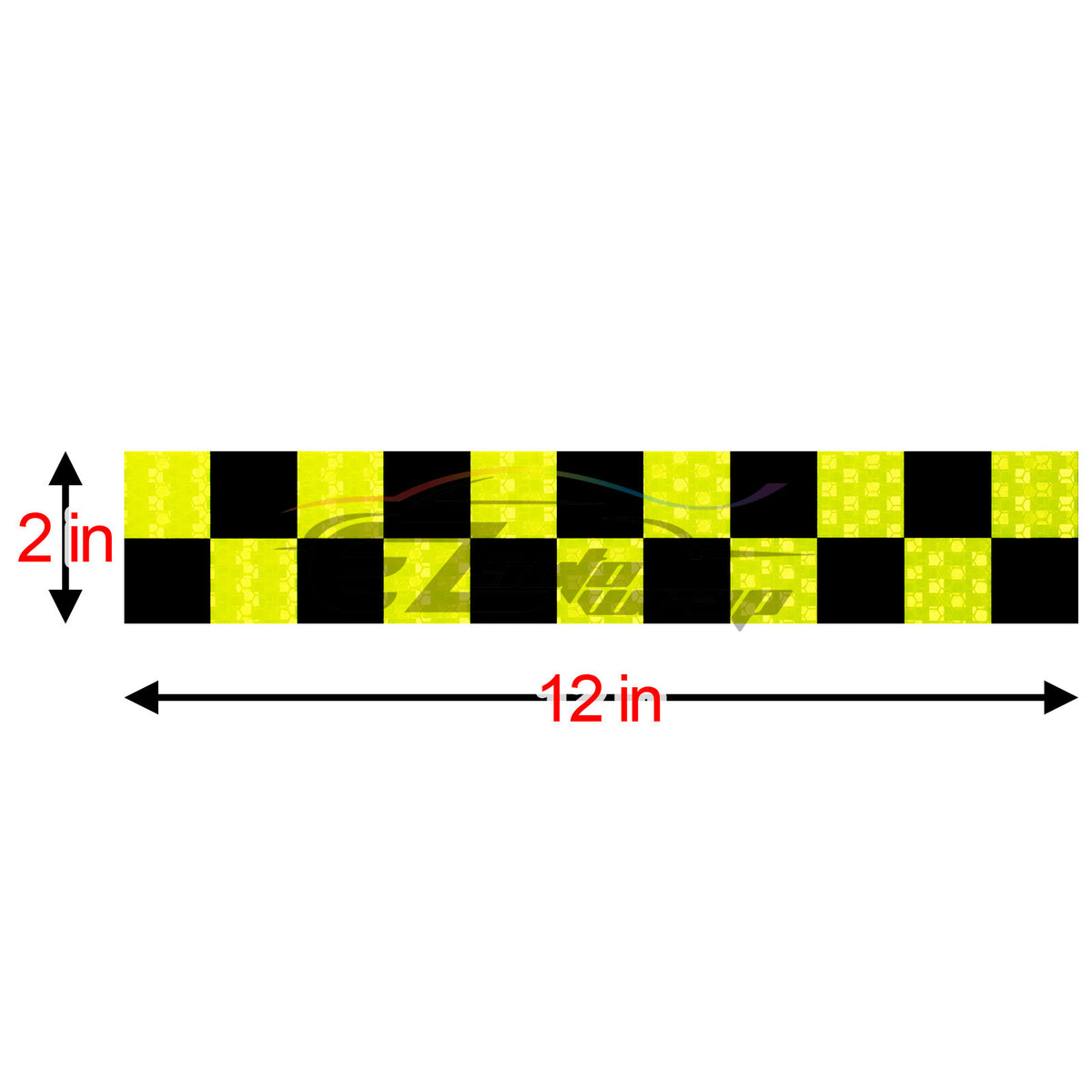Reflective Safety Tape Stripe 12 Inch DOT-C2 Conspicuity Warning Trailer