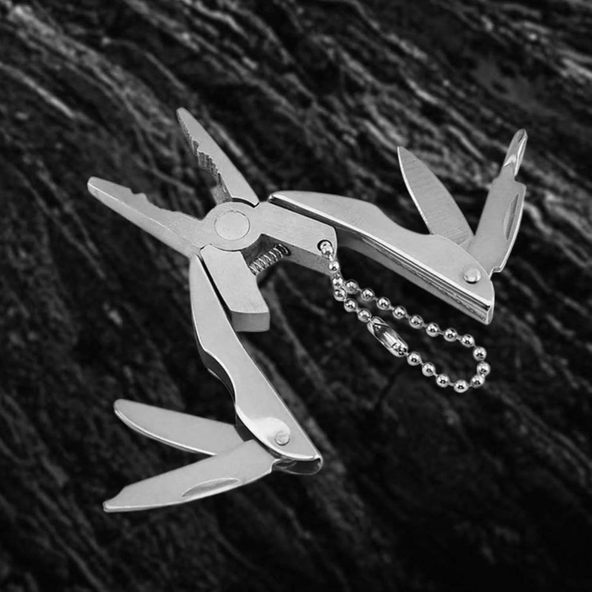 Mini Folding Multi Tool Pliers for Camping Fishing Travel Keychain