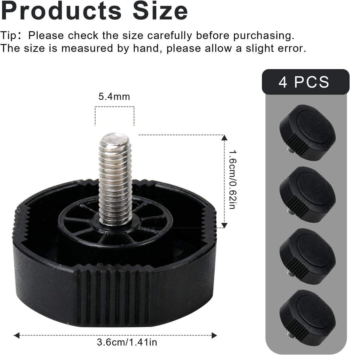 Marine Fish Finder Mount Knobs Replacement Set for Lowrance & Simrad Models