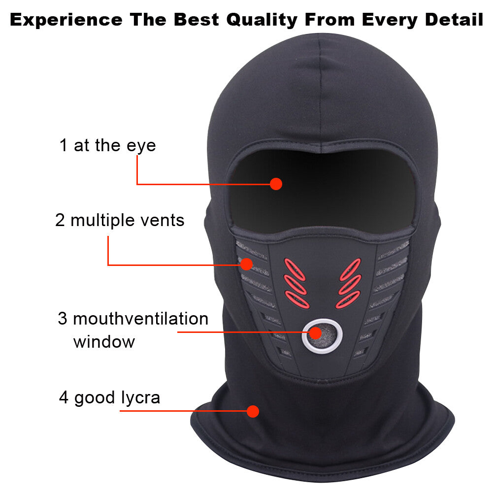 Winter Fleece Ski Mask with Neck Warmer for Men Women - Full Face Balaclava