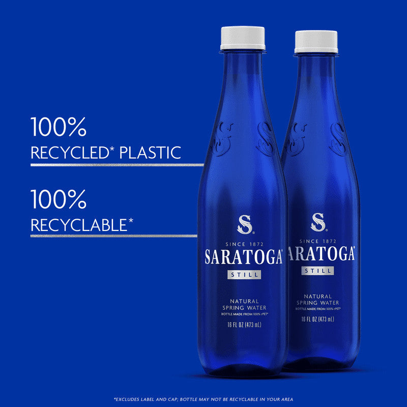 Spring Water Bottles 16oz - Still, Refreshing, Recyclable 6-Pack
