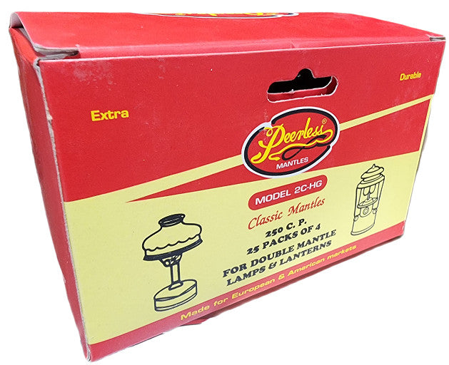 Peerless 2C-HG Mantles 24 Pack - Original Bright Formula #21 for Gas Lanterns