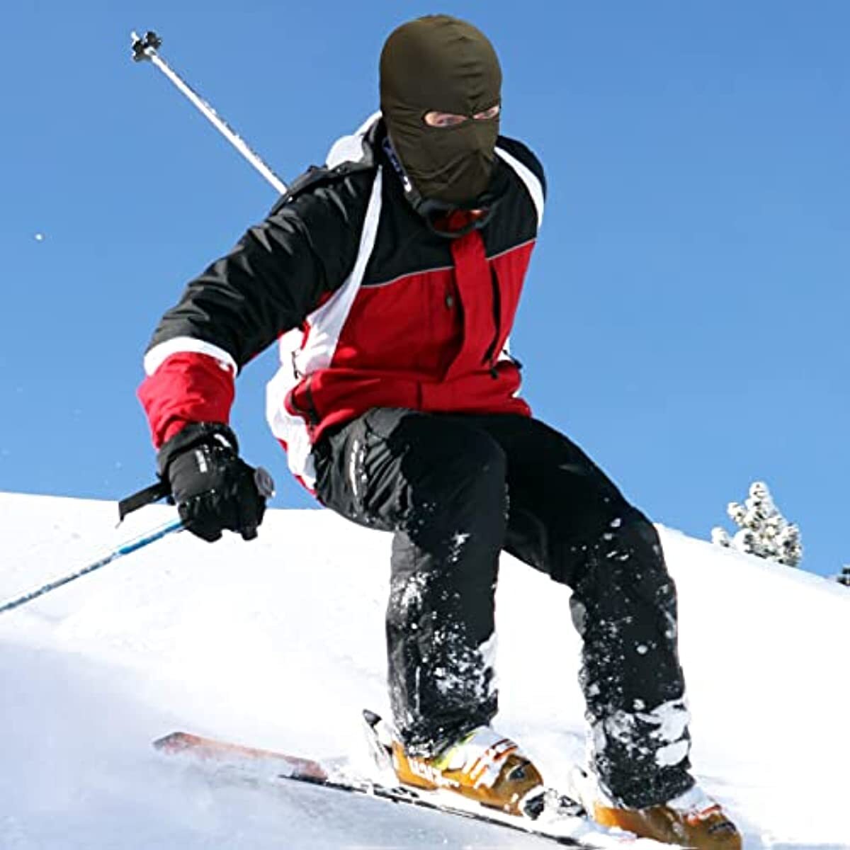 Unisex Full Face Mask with 2 Holes UV Sun Protection Ski Mask for Men Women