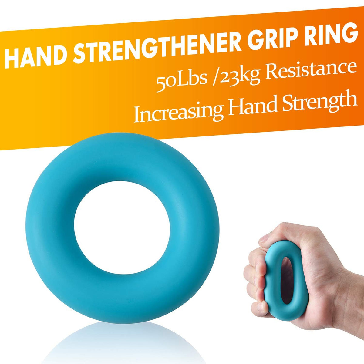 Adjustable Hand Grip Strengthener Kit with Finger Stretcher and Stress Ball