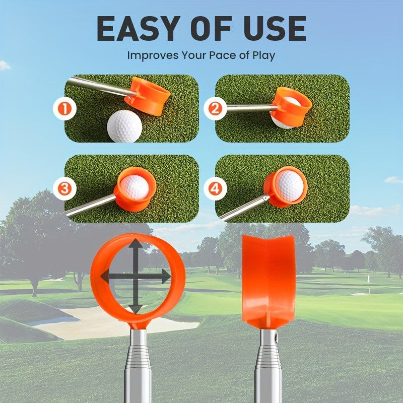 Telescopic Golf Ball Retriever 9ft 12ft Aluminum Alloy Telescoping Pole