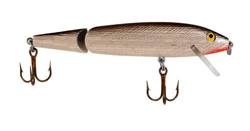 Rebel Jointed Minnow Fishing Lure 5/16 oz Silver Black for Freshwater & Saltwater