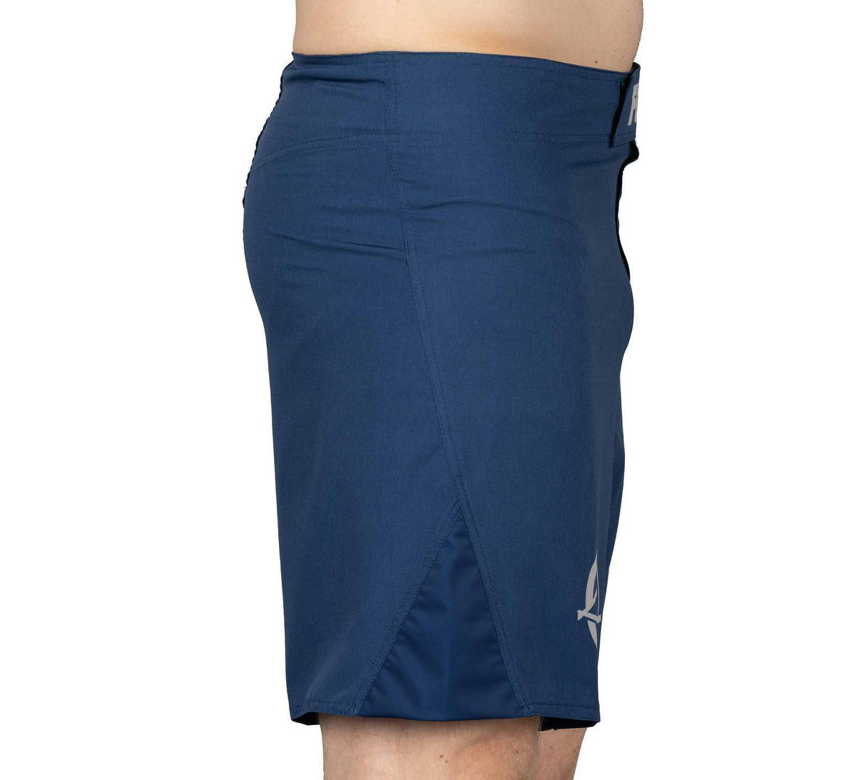 Grappling Fight Board Shorts for MMA & BJJ - Navy Blue, Lightweight & Stretchable