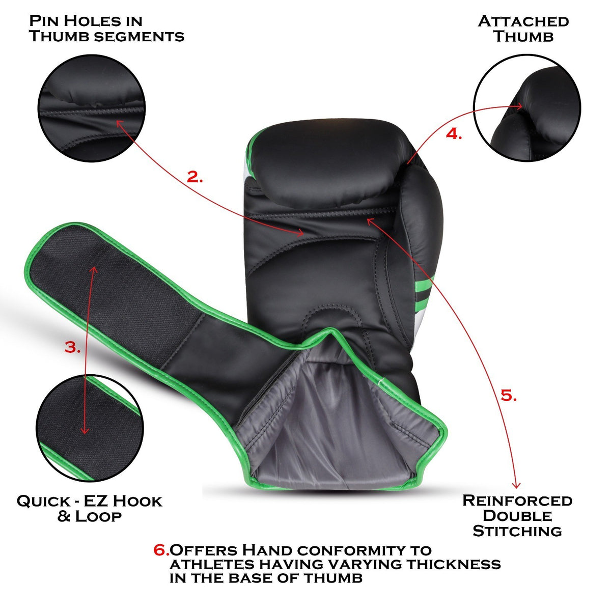 Unisex Boxing Gloves for Men & Women - Muay Thai, Kickboxing, MMA Training