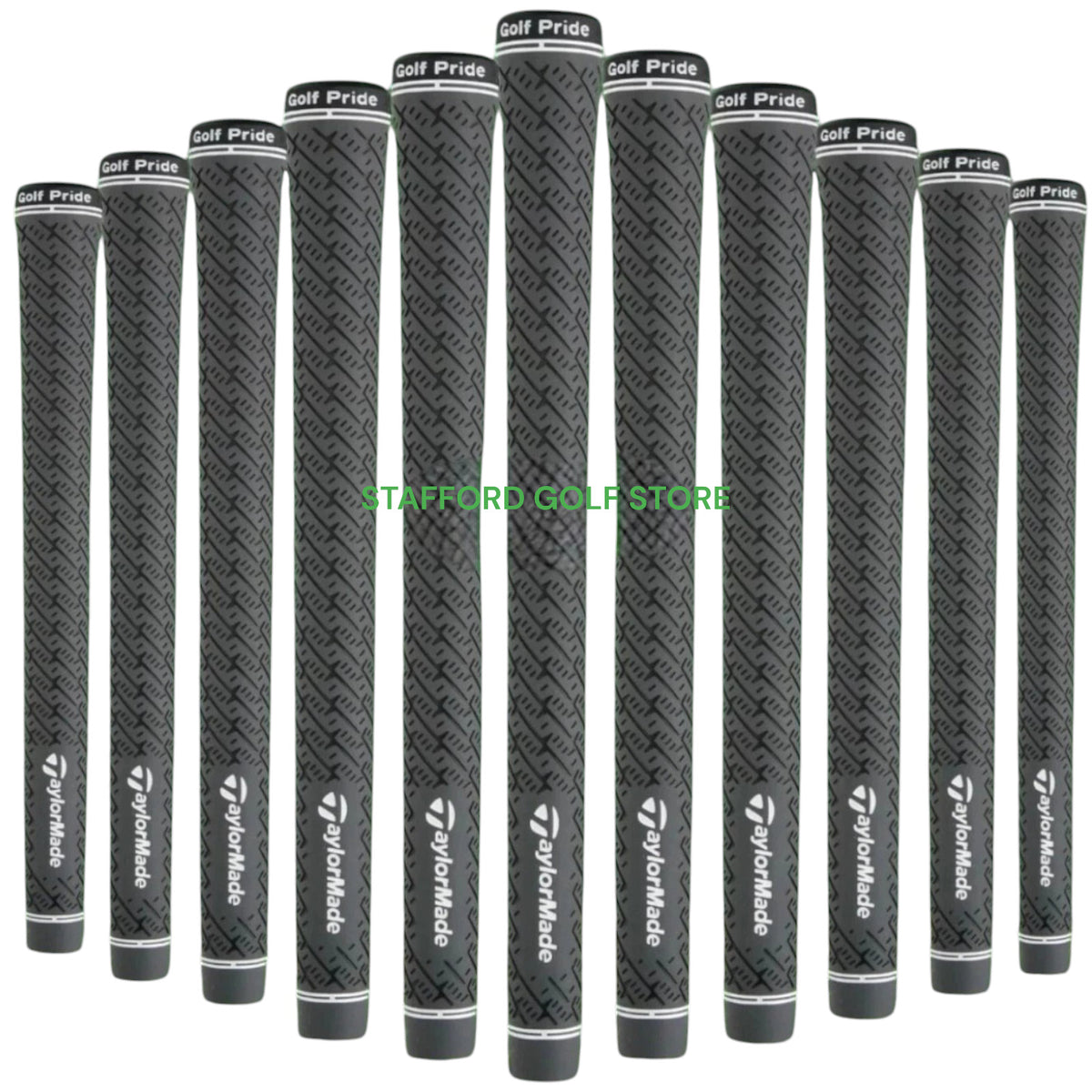 Golf Grip Set of 5-8 Pairs TaylorMade Z-Grip Standard Golf Club Grips Gray Black