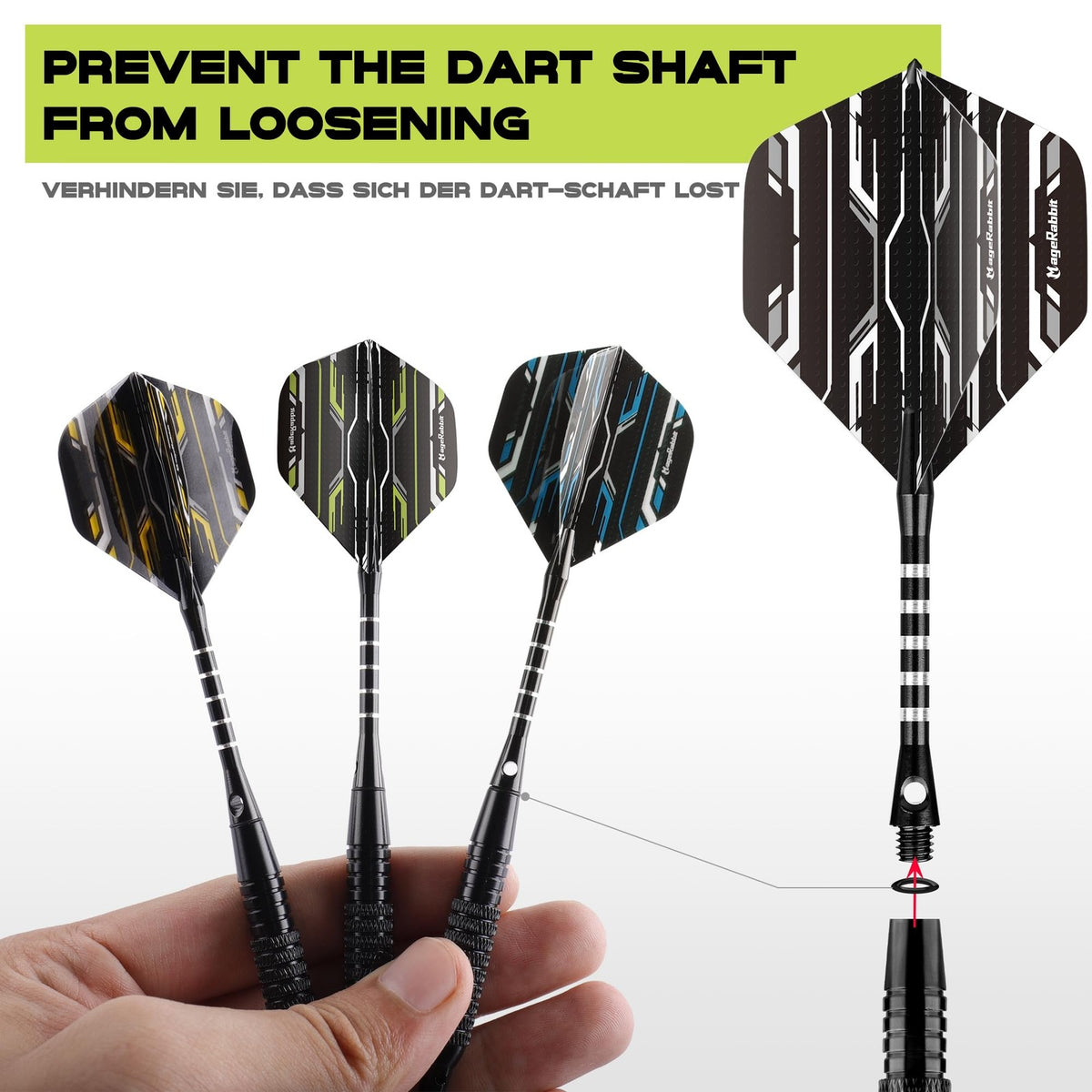 Soft Tip Darts Set 18g 3-Pack with Extra Tips — Includes Flights, Shafts & Case
