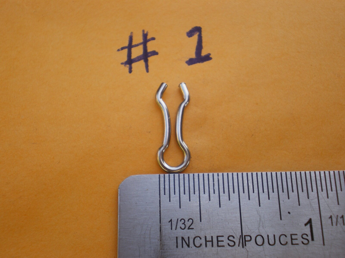 100 Pack Stainless Steel Wire Eyes for Do-It, Hilts Molds, Fishing & Crafting