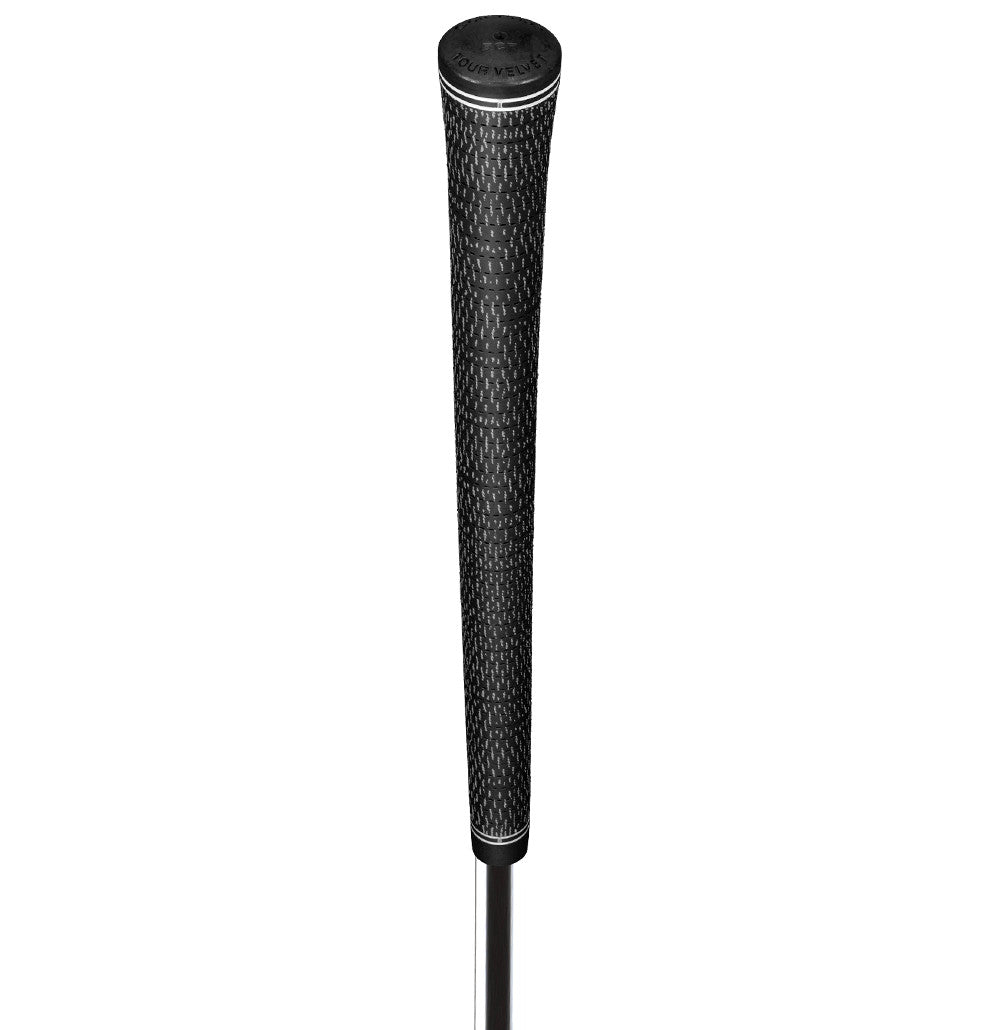 Golf Pride Tour Velvet BCT Cord Golf Club Grips Bundle Set Black - Standard & Ribbed