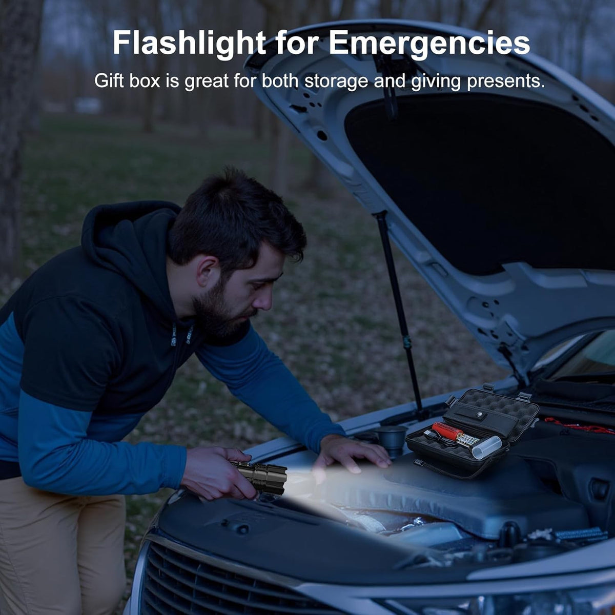 Rechargeable 10000 Lumens LED Flashlight 30W with Long Beam & Focus
