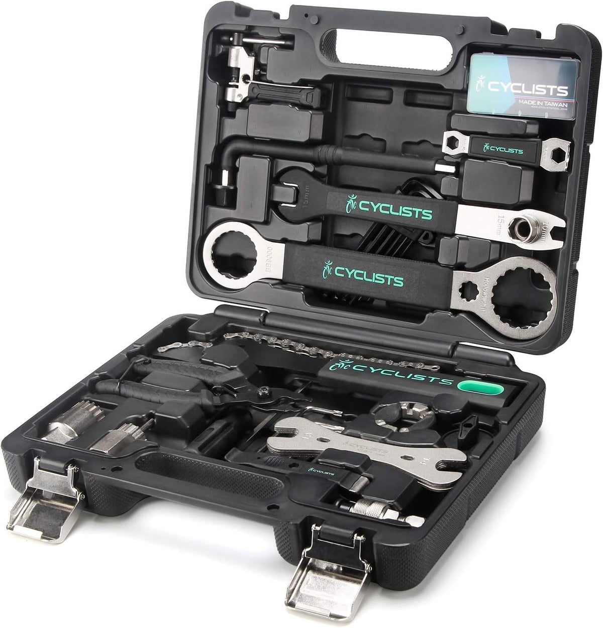 23-Piece Bike Tool Kit for Road & Mountain Bikes - Carbon Steel Repair Set