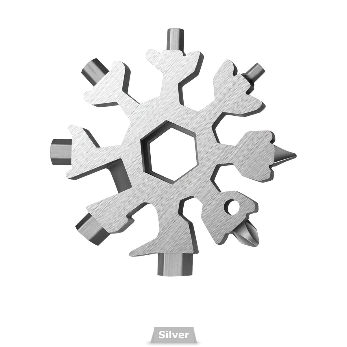 Multifunction Snowflake Multi-Tool Set - 18-in-1 Carbon Steel Screwdriver Opener