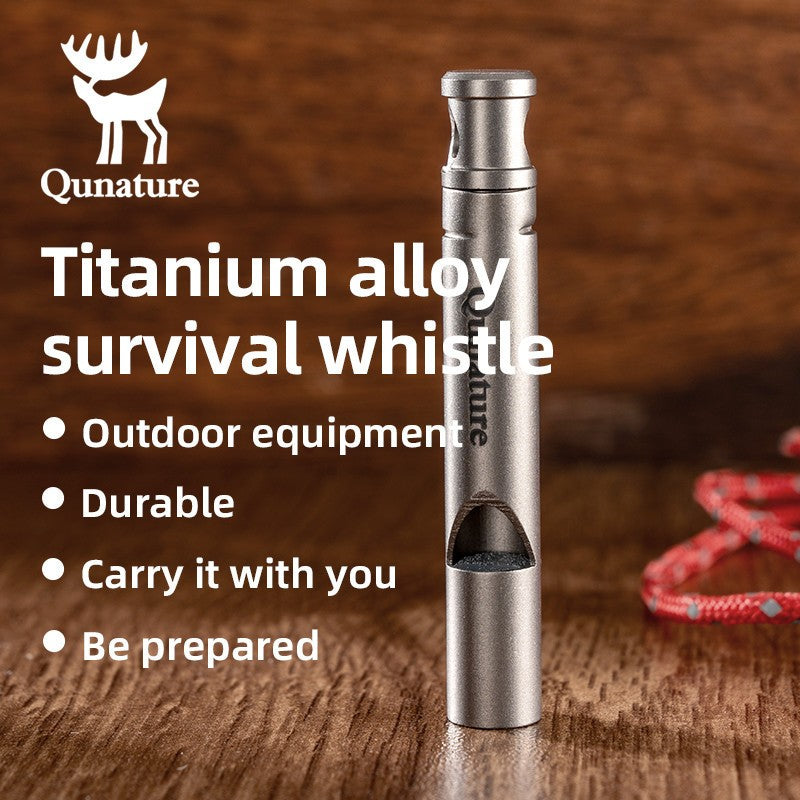 Titanium Emergency Whistle 120 dB Outdoor Survival Safety Gear