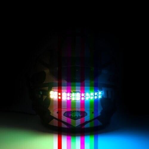 Snowmobile Helmet LED Safety Light with 12 Color Options - Blizzard Buster