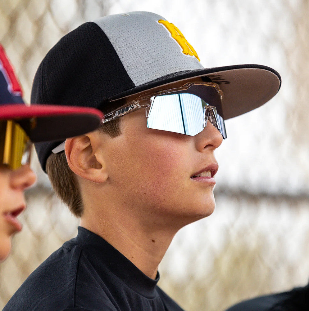 Speedcraft Sport Performance Sunglasses with Blue Mirror Lenses
