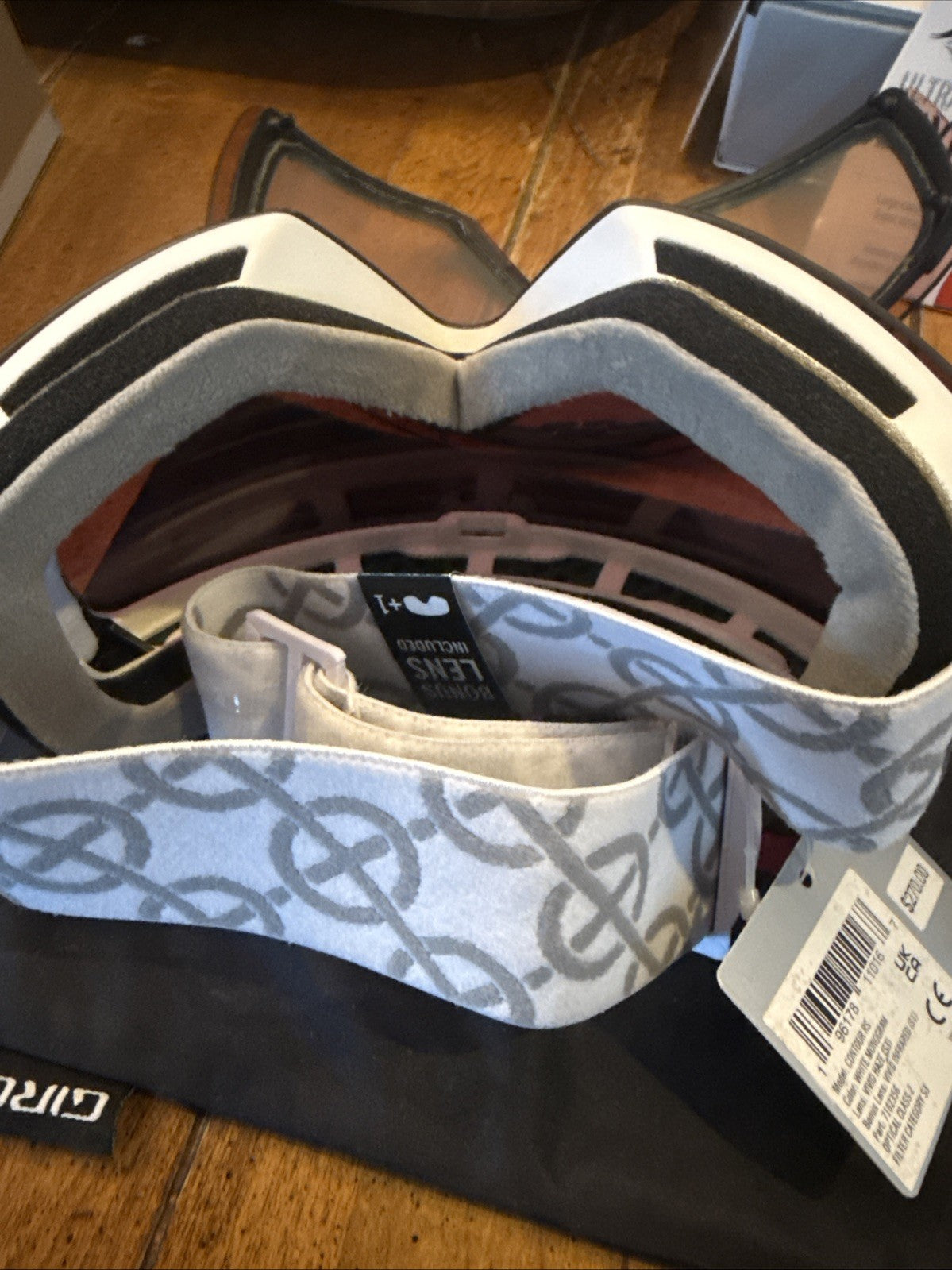 Giro Contour RS Ski Goggles Womens White Monogram Vivid Haze