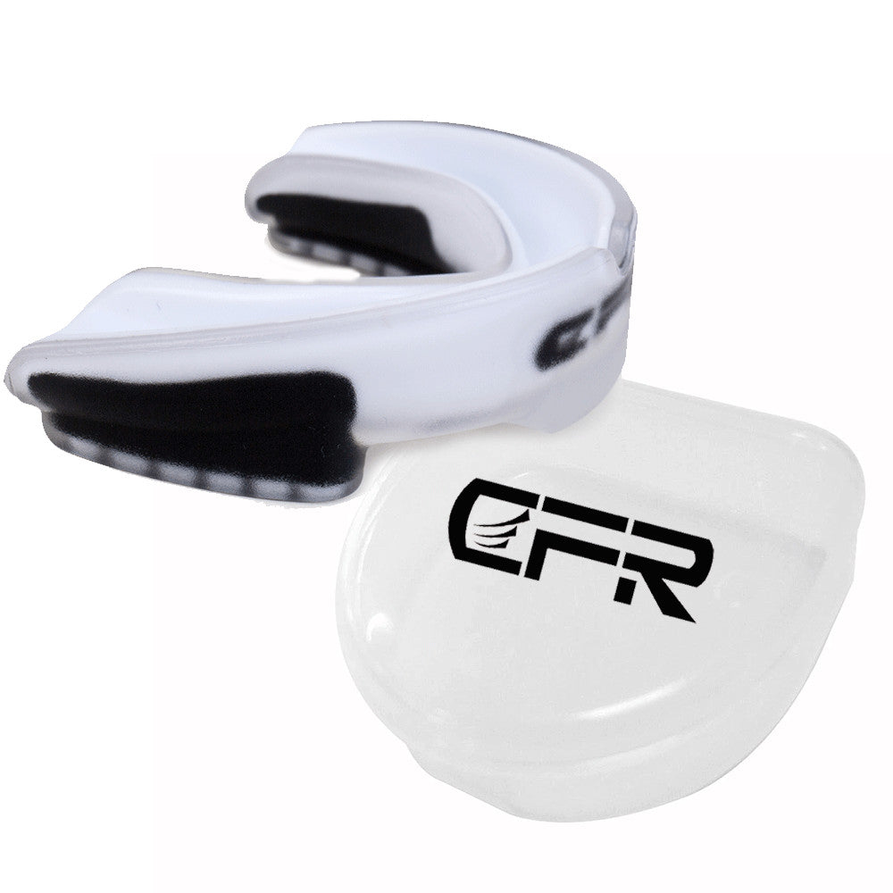 Sports Mouth Guard with Case for Teeth Grinding Boxing MMA - Custom Fit, Impact Protection