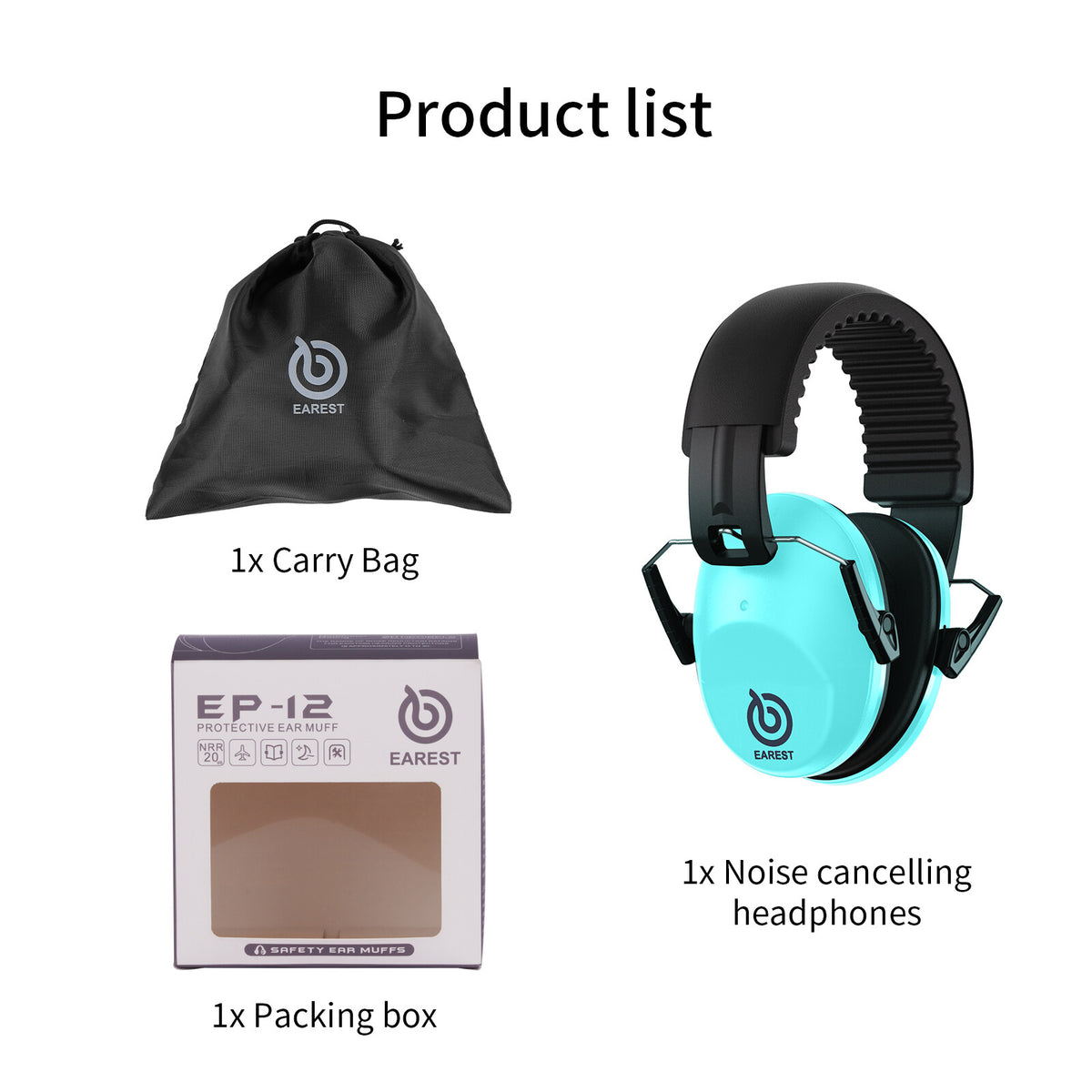 Noise Cancelling Ear Muffs for Shooting Range Hearing Protection - Foldable & Adjustable